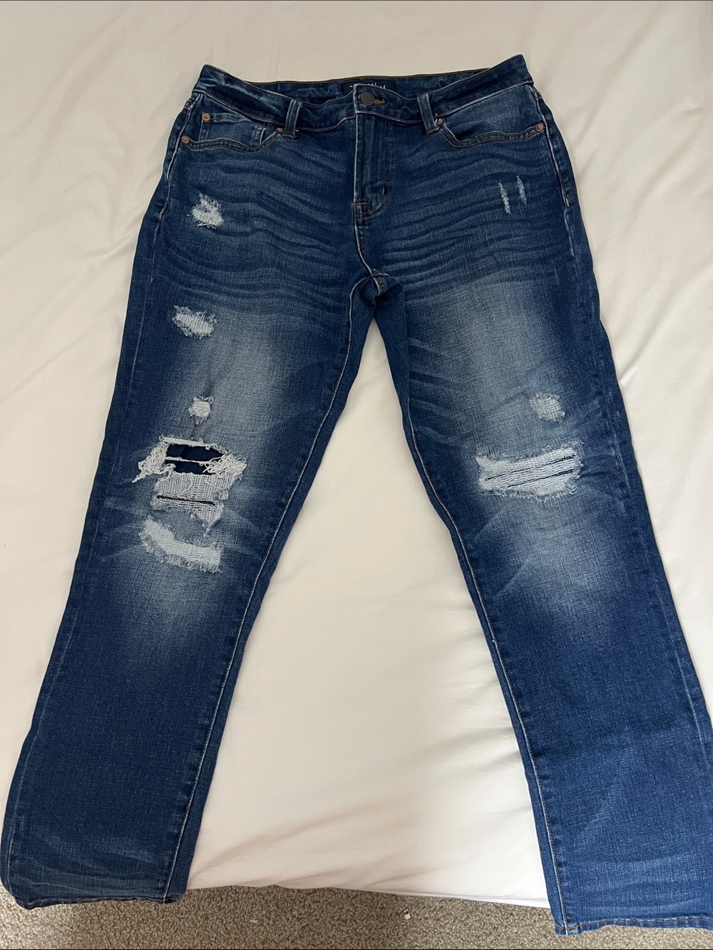 Men 30x30 Aeropostale Dark Blue Athletic Skinny Jeans